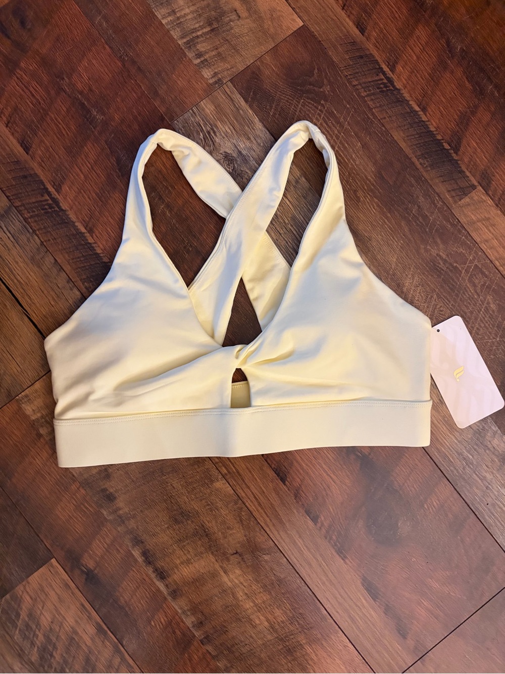 Women’s Fabletics Cross-Back Bralette - Cream